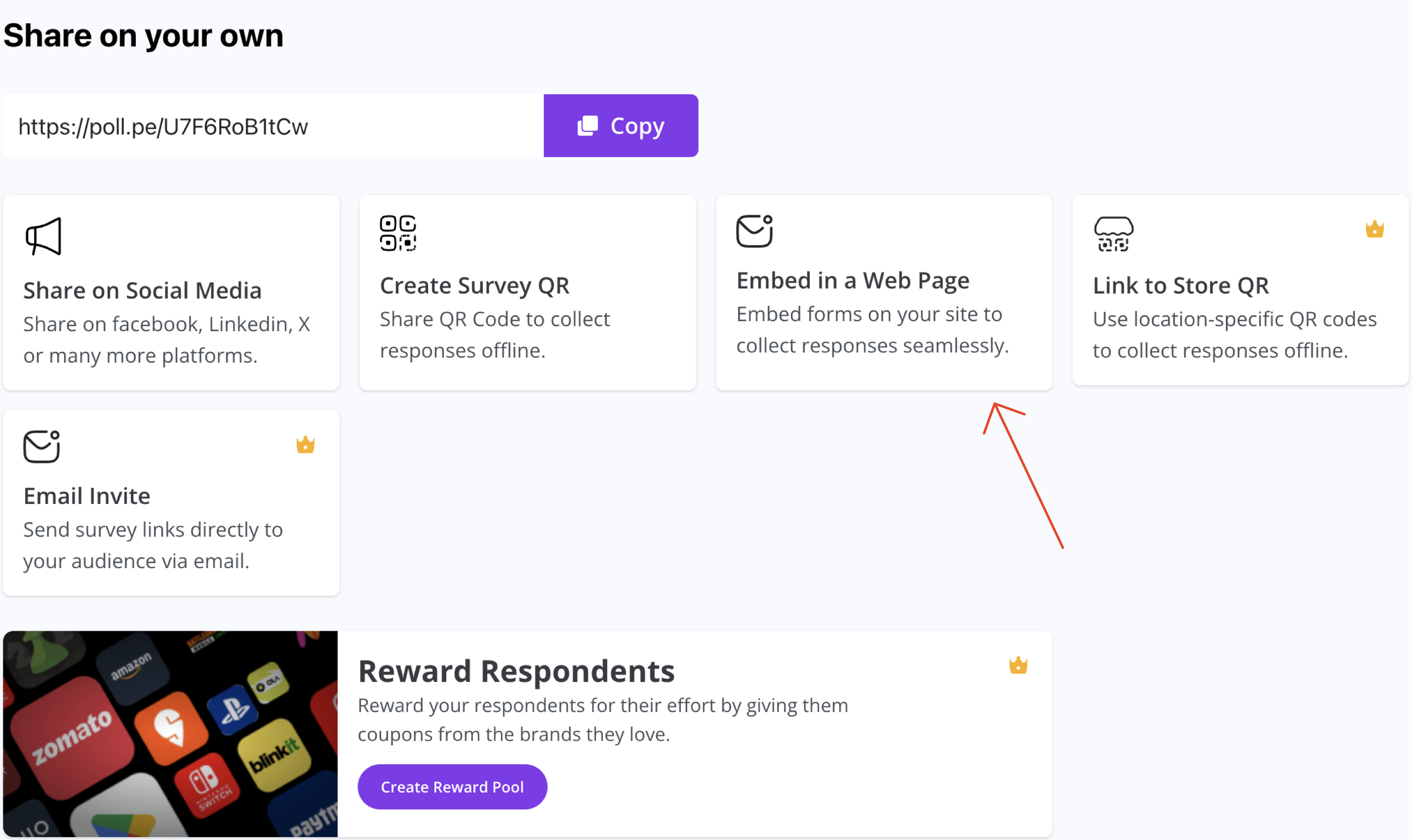 Embed in Web Page