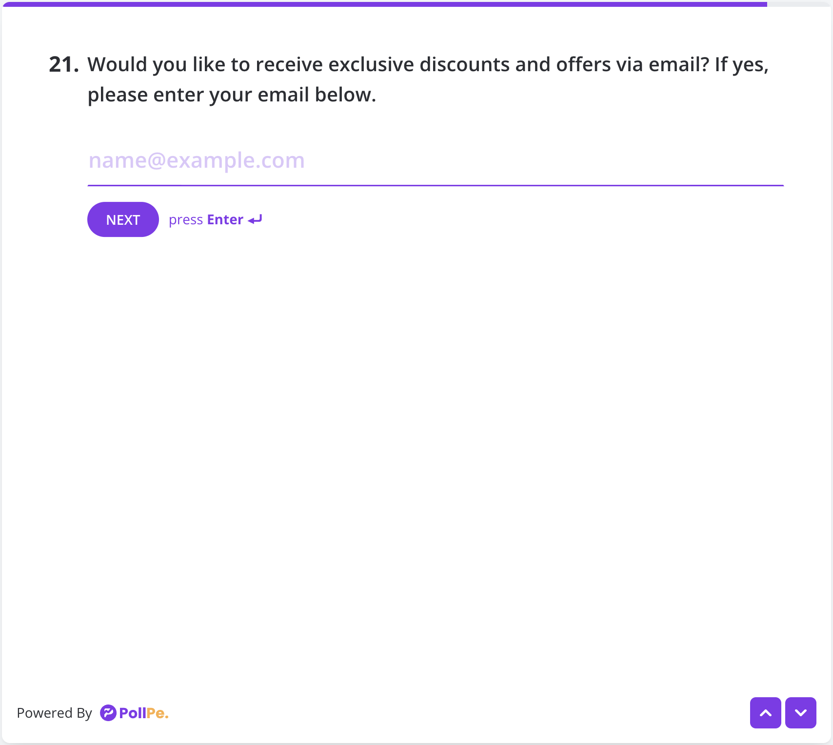 User Preview – Email Field