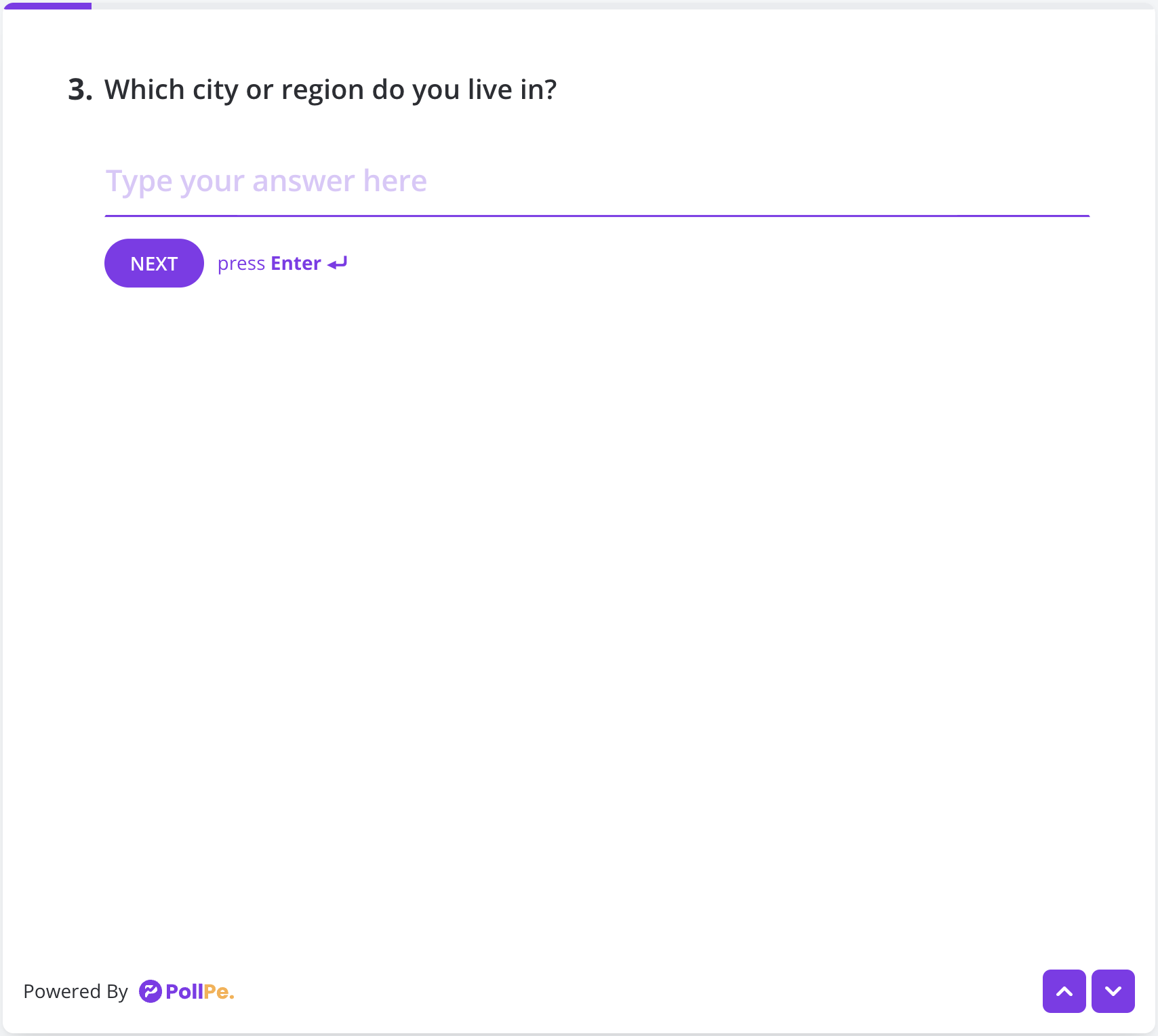 User Preview – Short Text Field