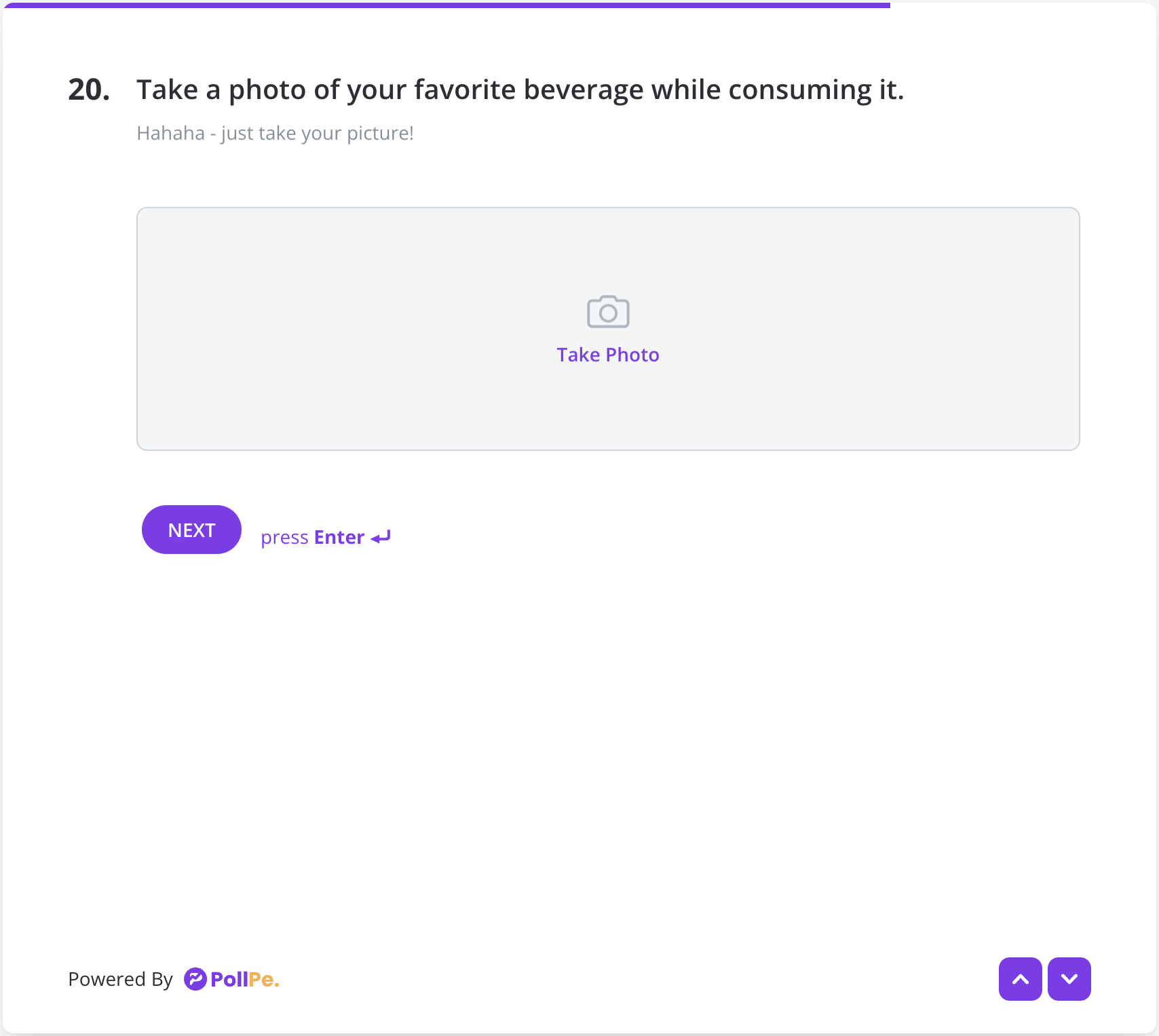 User Preview – Take Photo Field