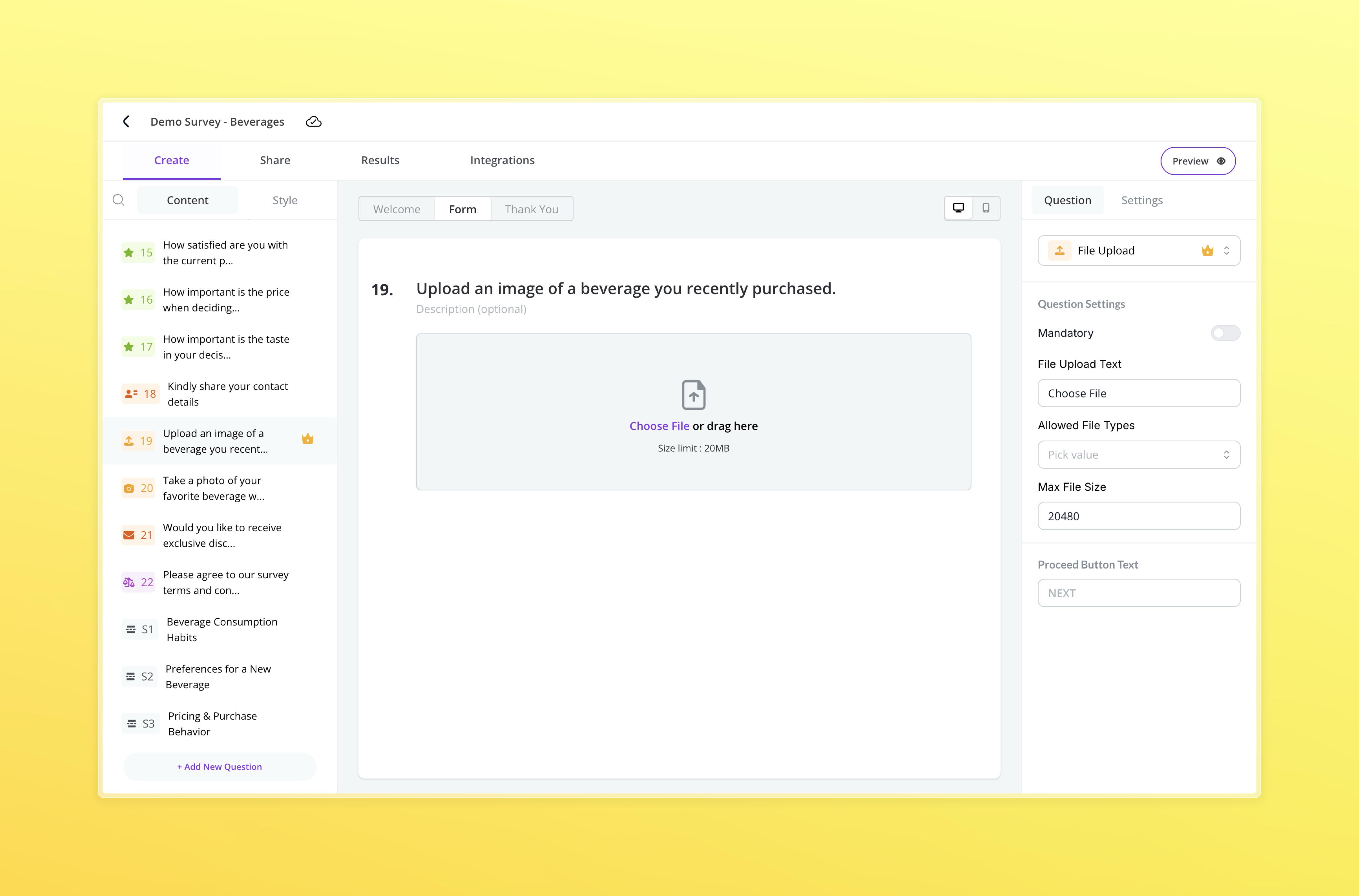 Builder View – File Upload Question