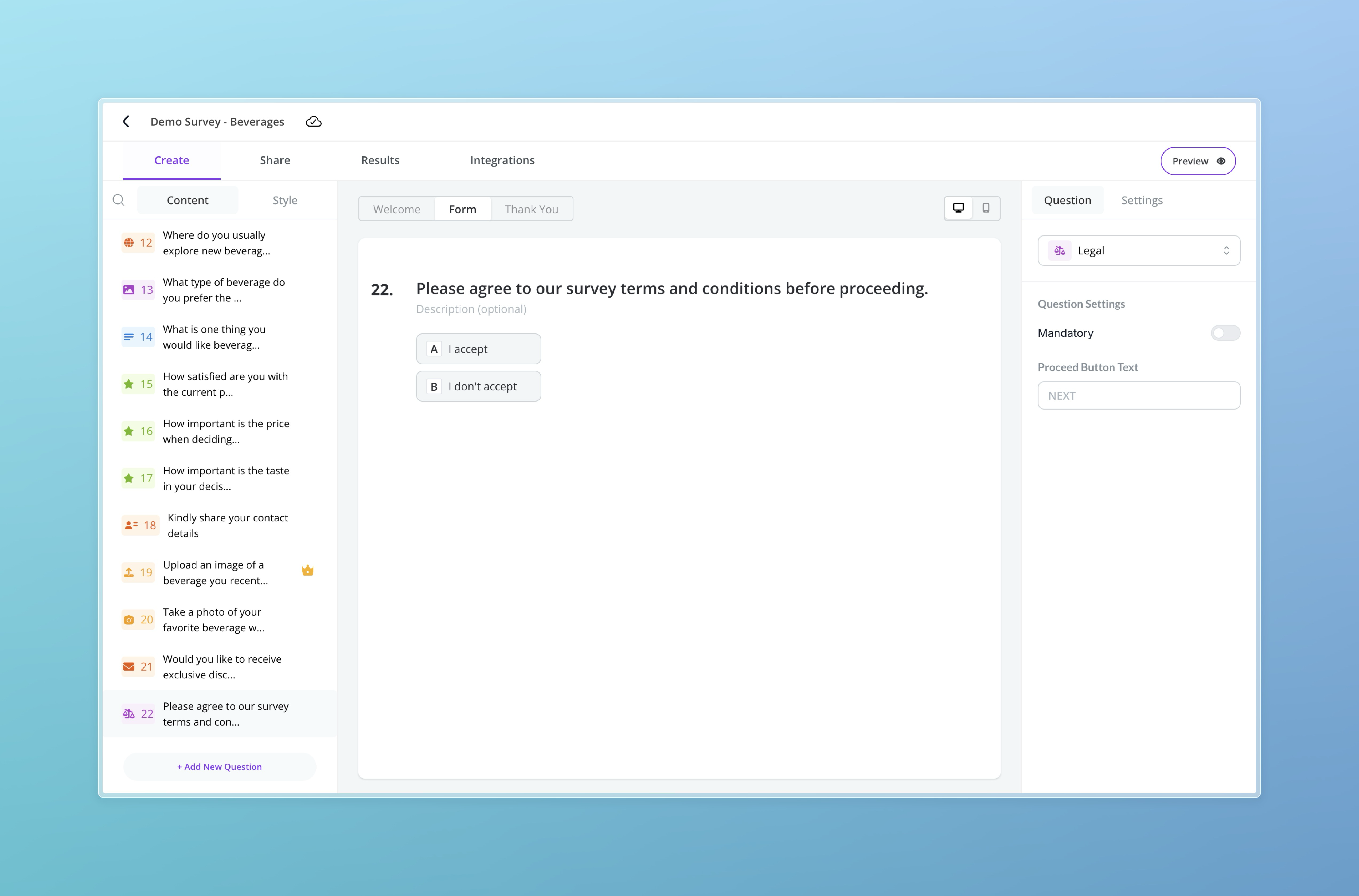 Legal Question – Builder View