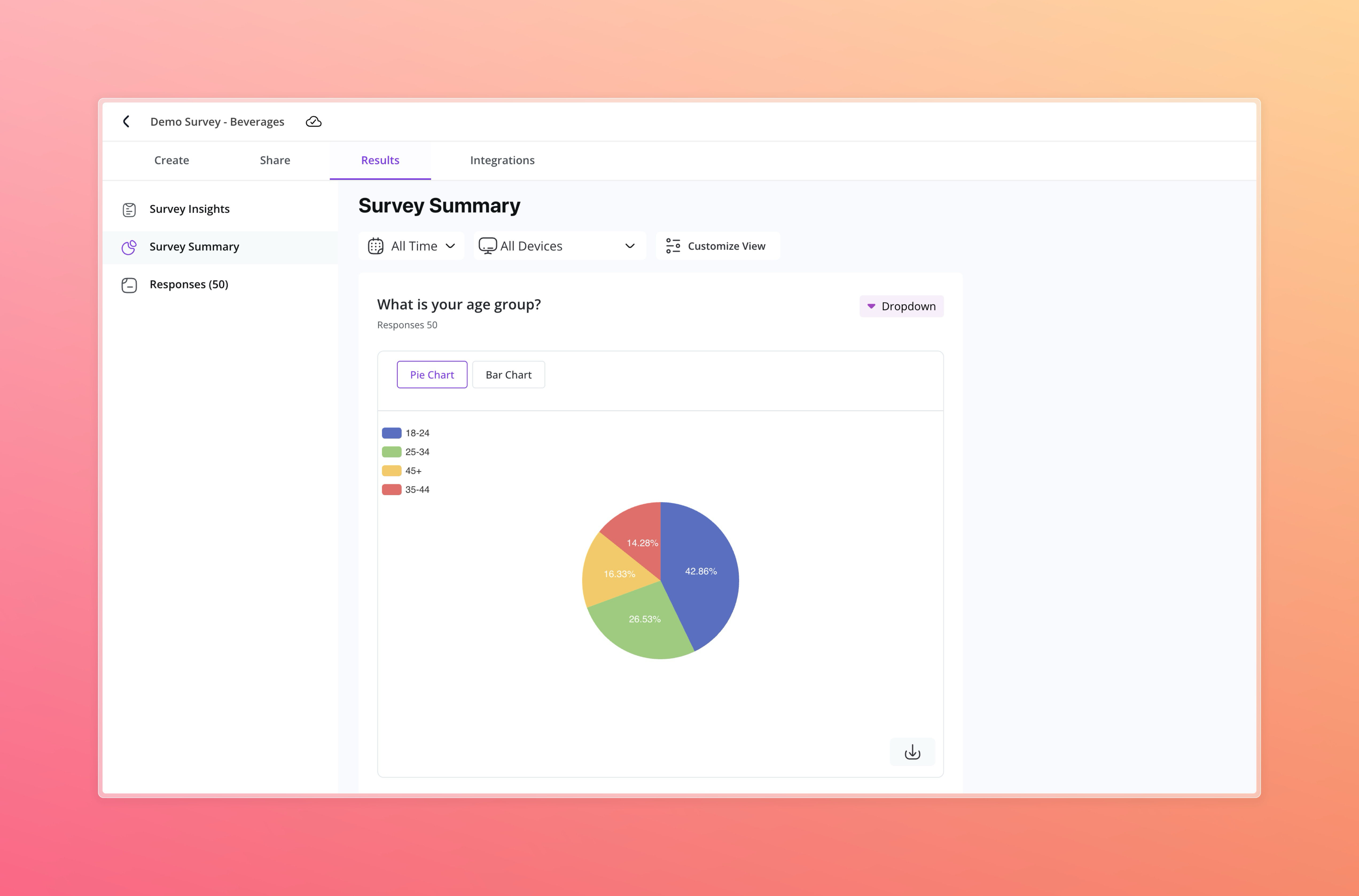 survey-summary-piechart